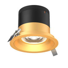 Load image into Gallery viewer, 6in Modular Downlight, 5CCT, 35 Degree Beam Angle, Regressed, Gold, Gold Trim
