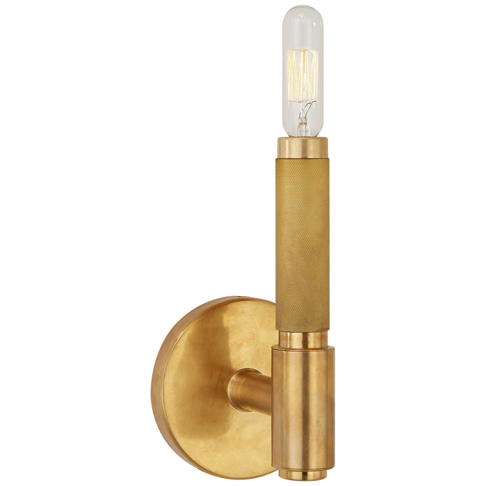 Barrett Small Single Knurled Sconce