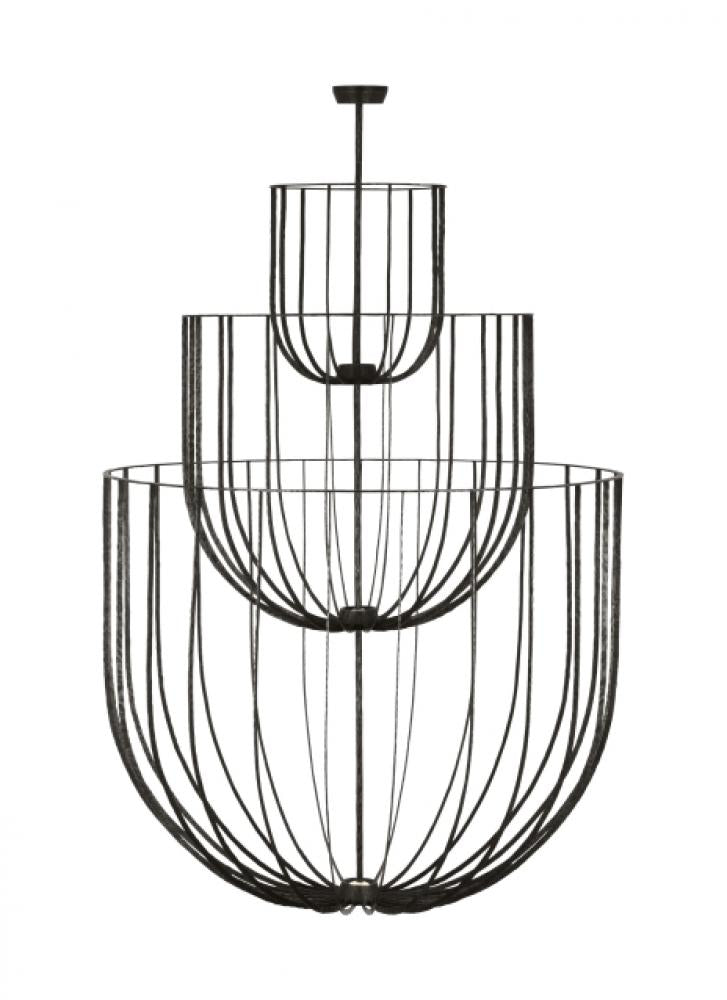 Sanchi Grande Three Tier Chandelier