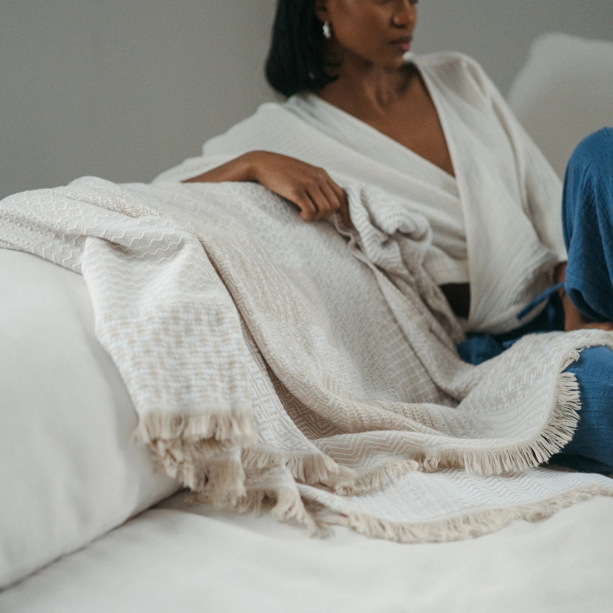 Throw - Medley - White/Beige