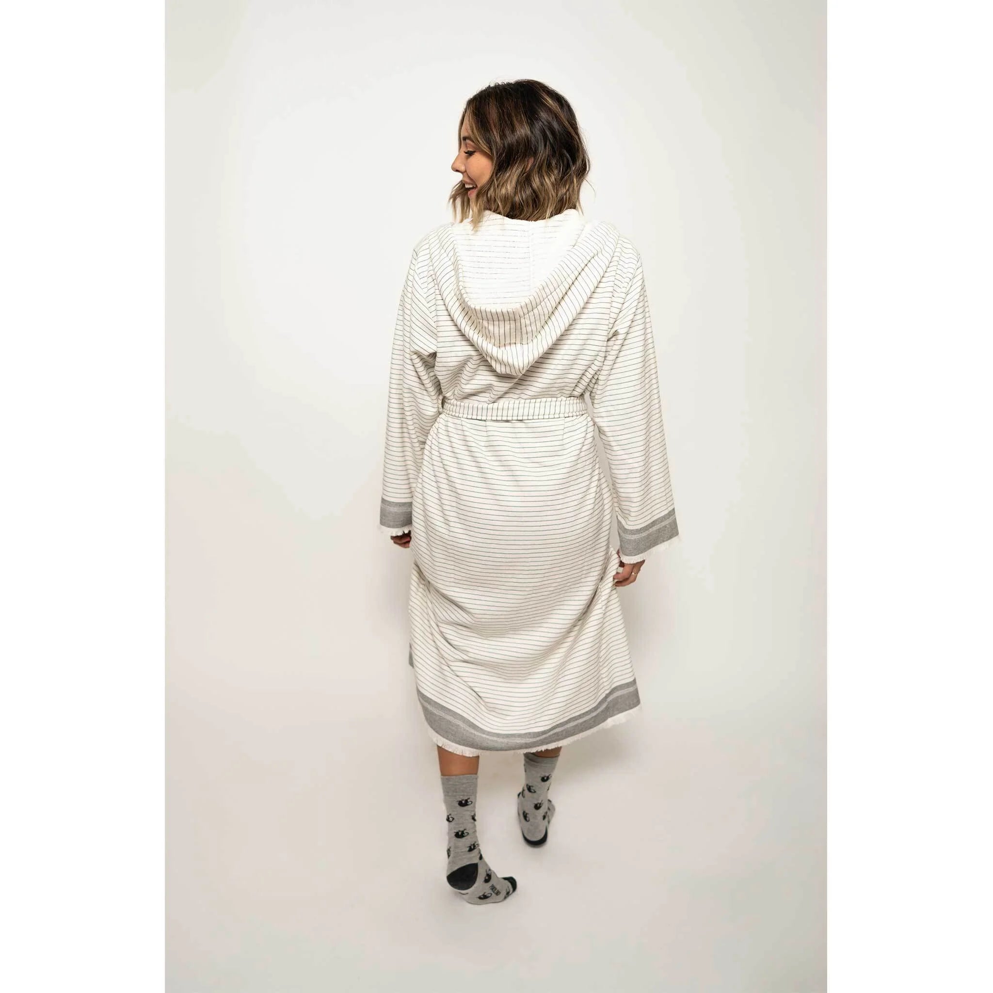 Robe - Terry Leo - White