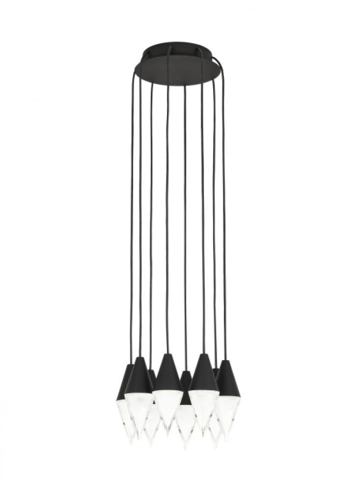 Turret 8 Light Chandelier