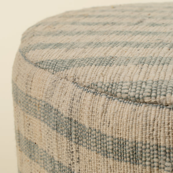 Handloom Stripe Upholstered Stool (2 Sizes)