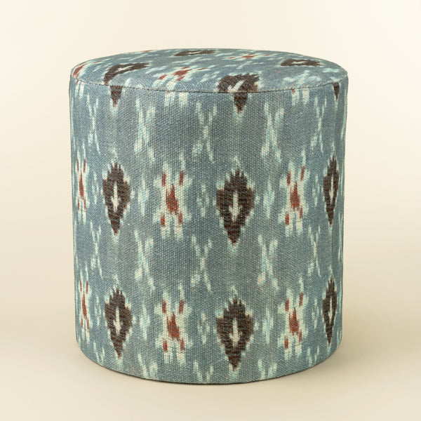 Mandalay Ikat Upholstered Stool