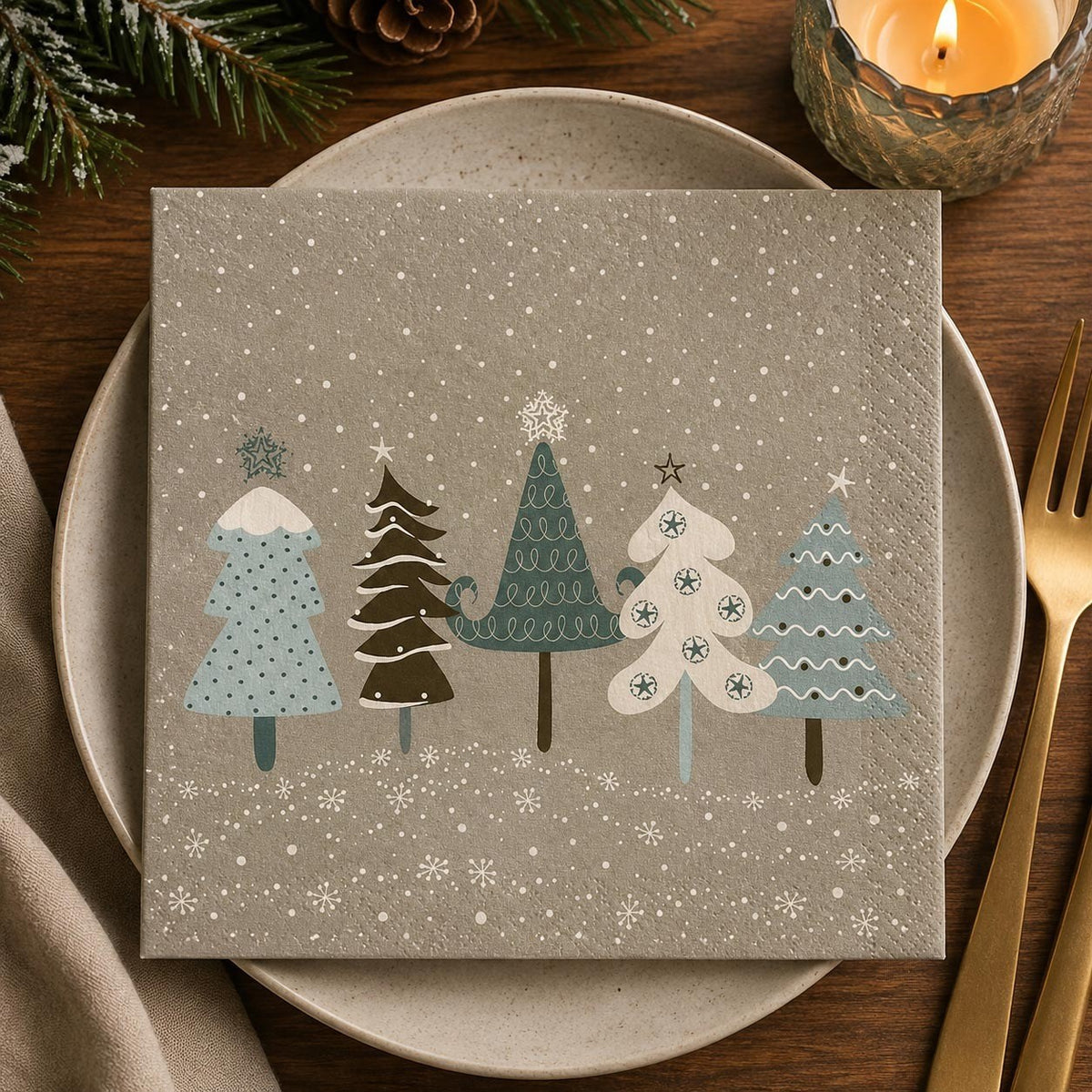 Winter Paper Napkins