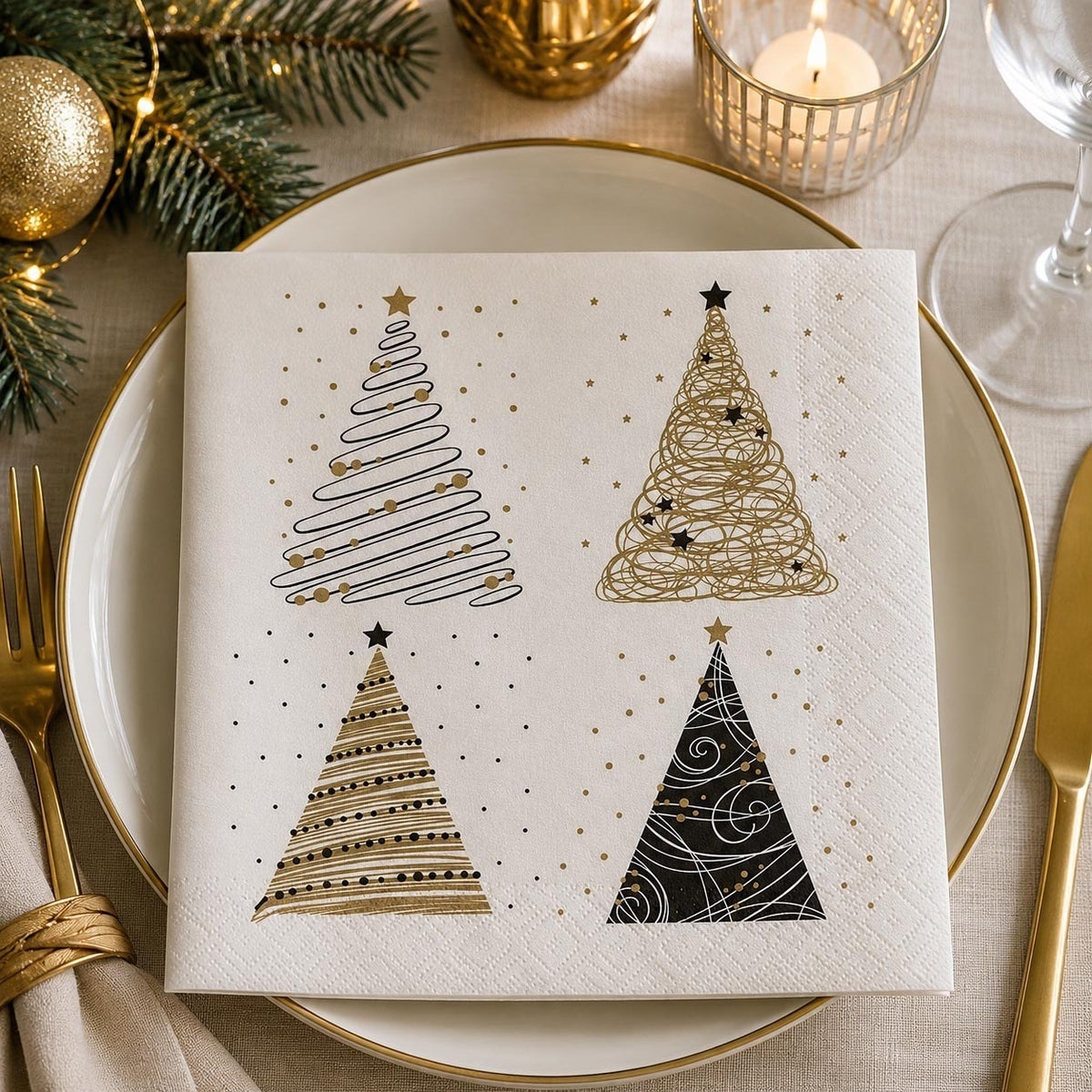Winter Paper Napkins