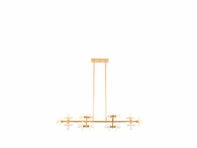 Amani 14-Light Linear Chandelier in Gold