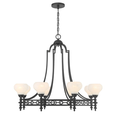 Allston 8-Light Chandelier in Matte Black
