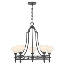Load image into Gallery viewer, Allston 5-Light Chandelier in Matte Black
