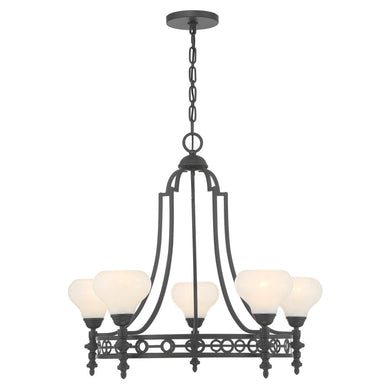 Allston 5-Light Chandelier in Matte Black