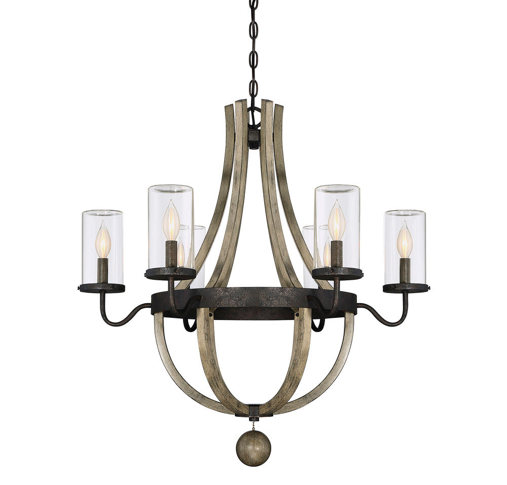 Eden 6-Light Outdoor Chandelier in Weathervane