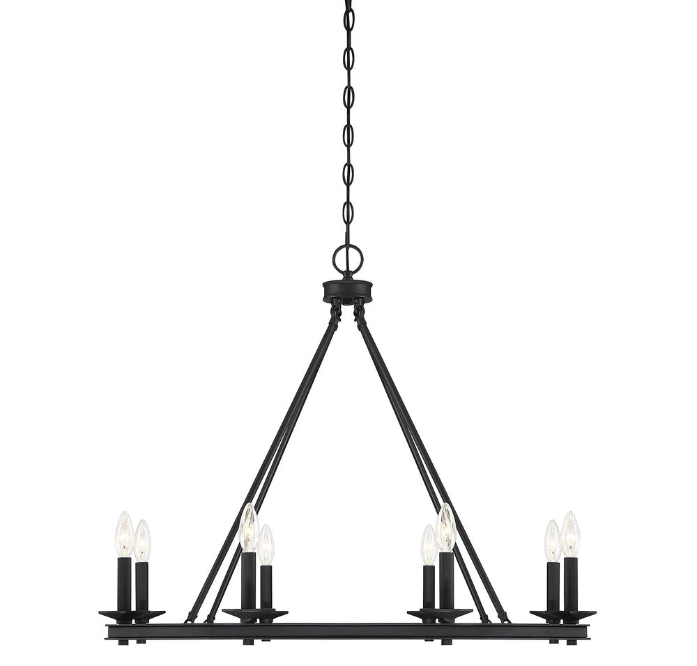 Middleton 8-Light Chandelier in Matte Black