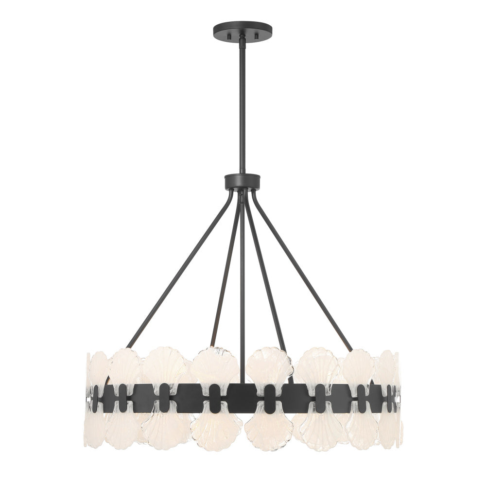 Bancroft 6-Light Chandelier in Matte Black