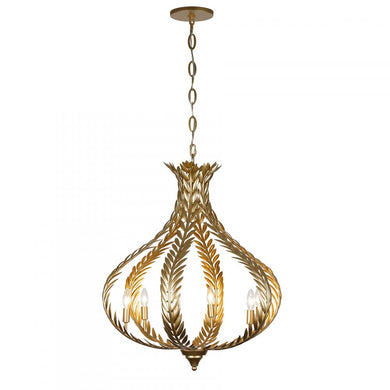 Atlas 6-Light Chandelier in Grecian Gold by Breegan Jane