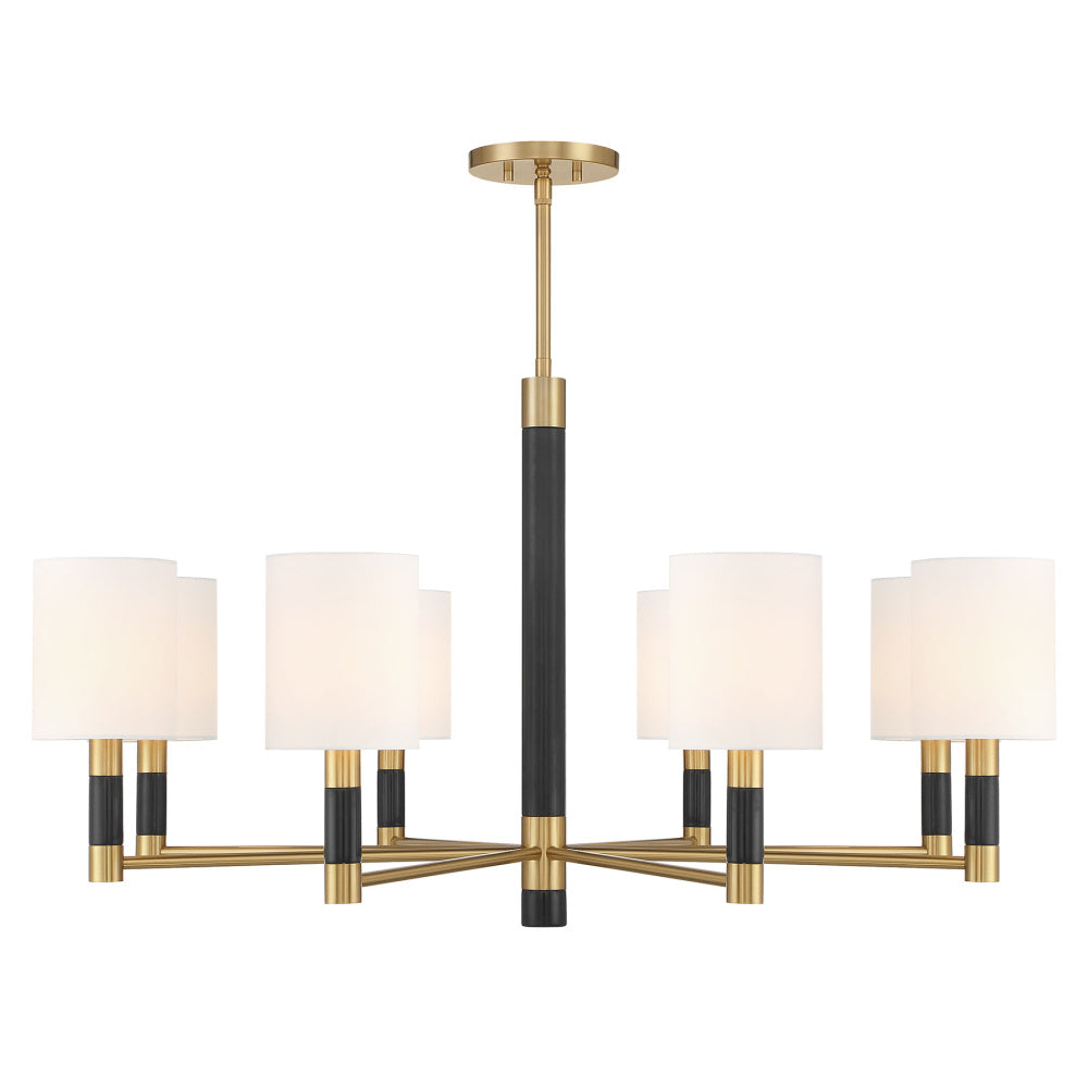 Conrad 8-Light Chandelier in Warm Brass