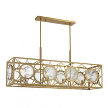 Load image into Gallery viewer, Balfour 8-Light Linear Chandelier in Warm Brass

