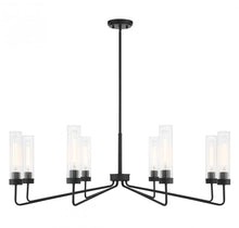 Load image into Gallery viewer, Baker 8-Light Chandelier in Matte Black
