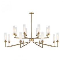 Load image into Gallery viewer, Baker 16-Light Chandelier in Warm Brass
