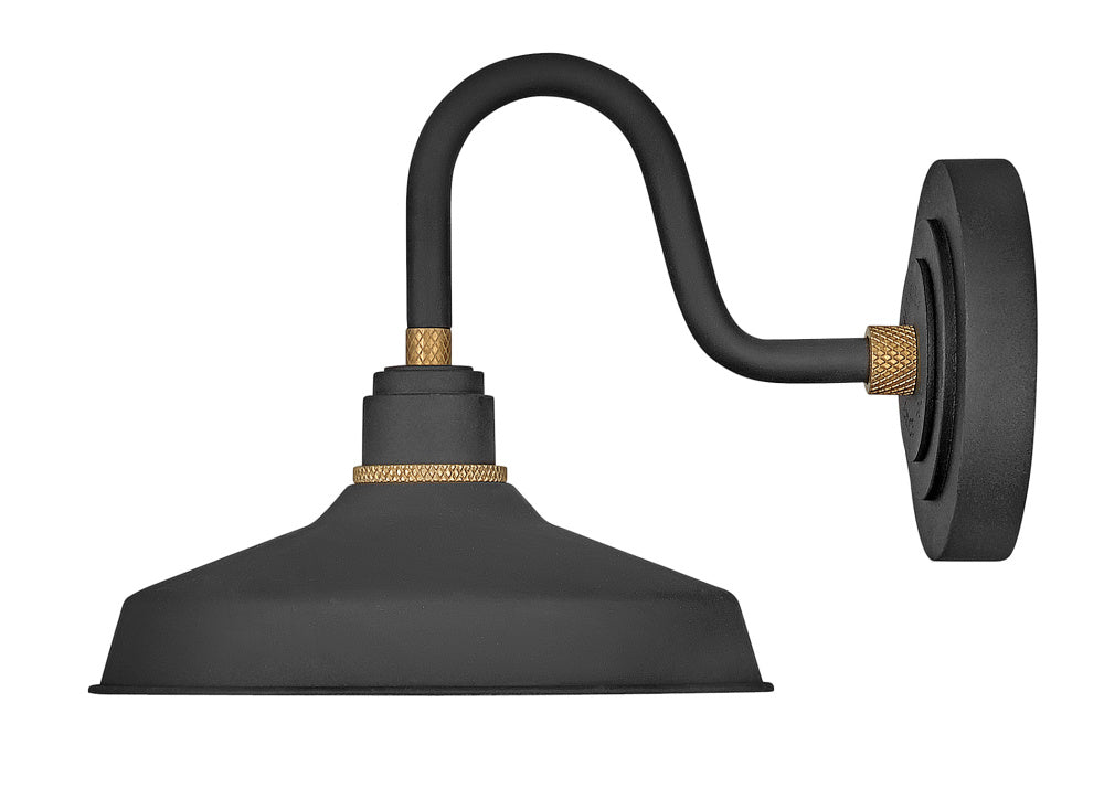 Small Gooseneck Barn Light - Black