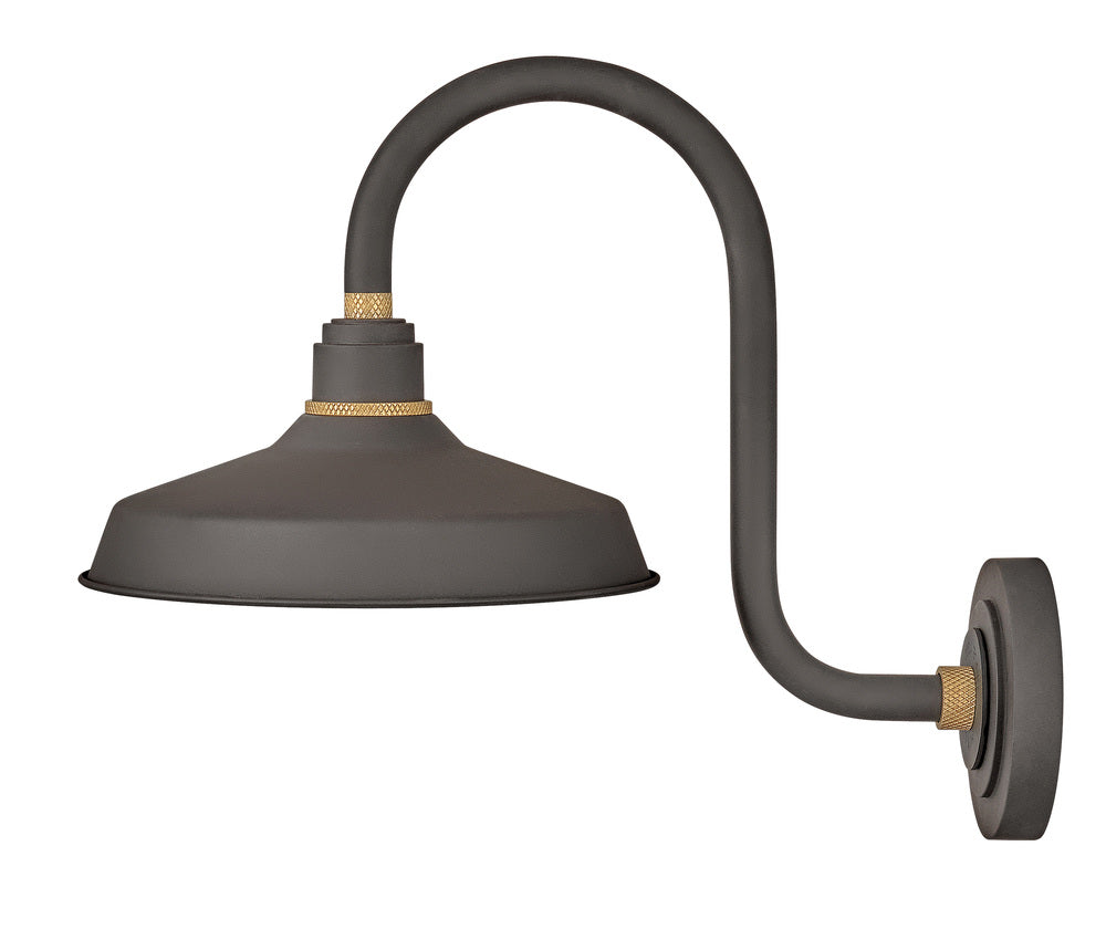 Medium Tall Gooseneck Barn Light - Bronze