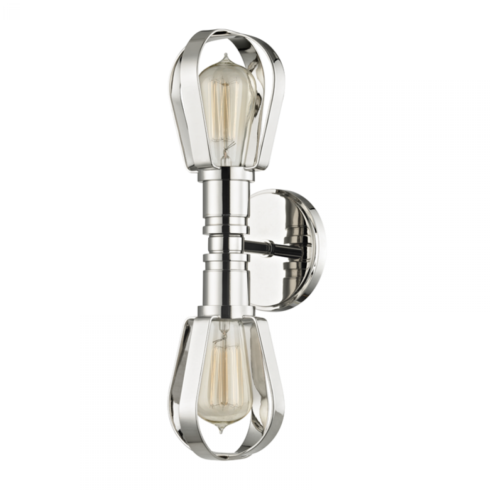 2 LIGHT WALL SCONCE