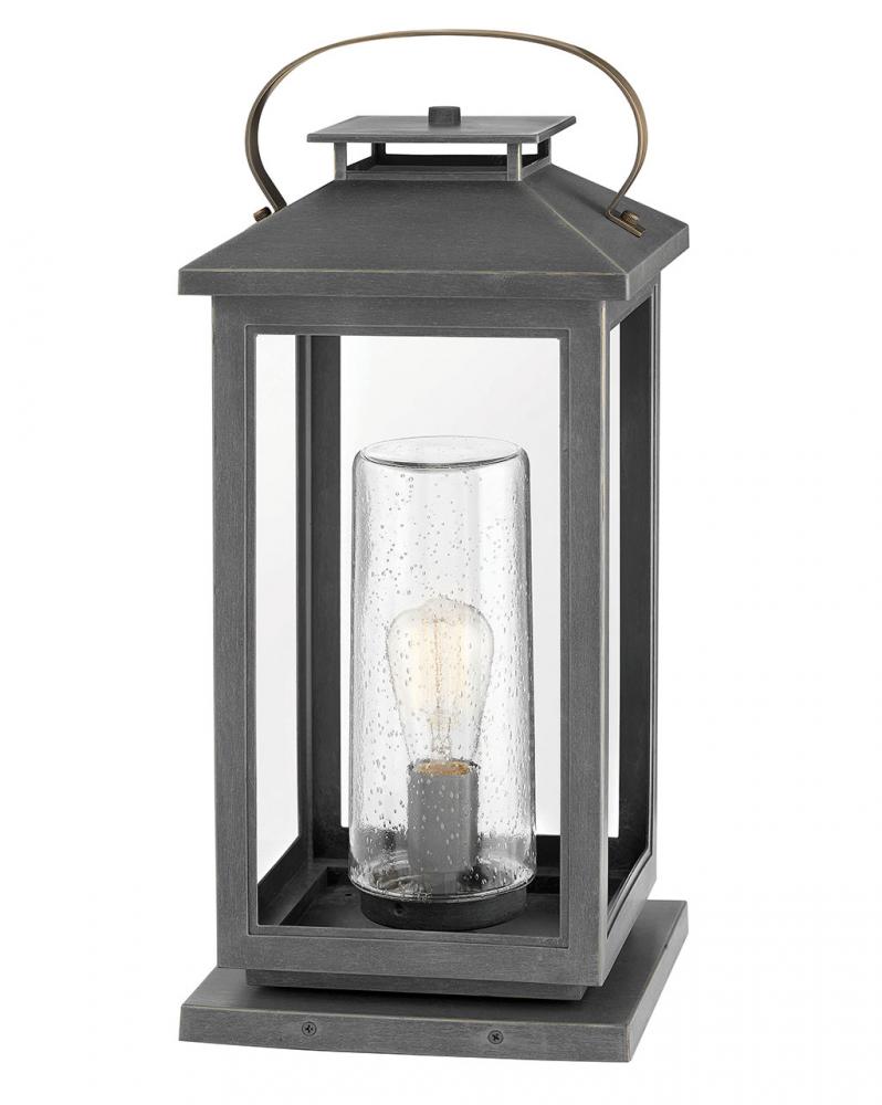 Large Pier Mount Lantern 12v - Bronze