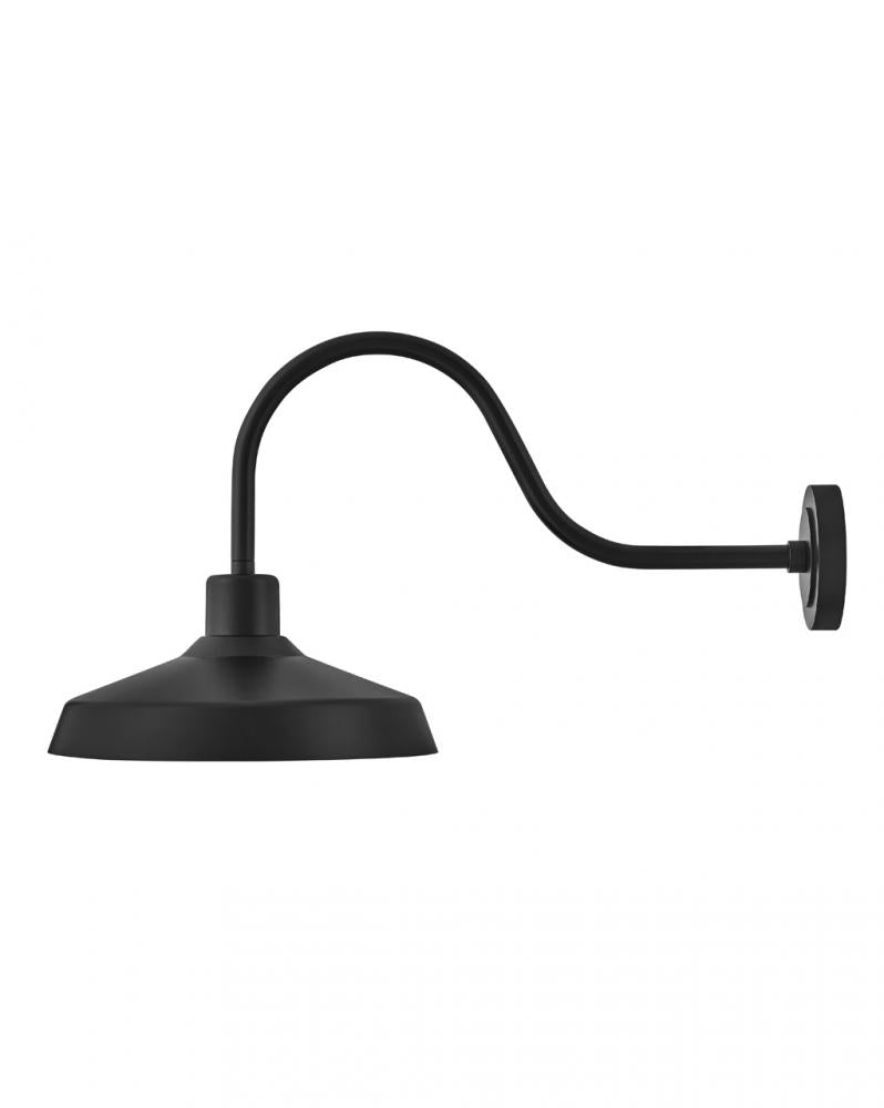 Medium Wall Mount Barn Light - Black