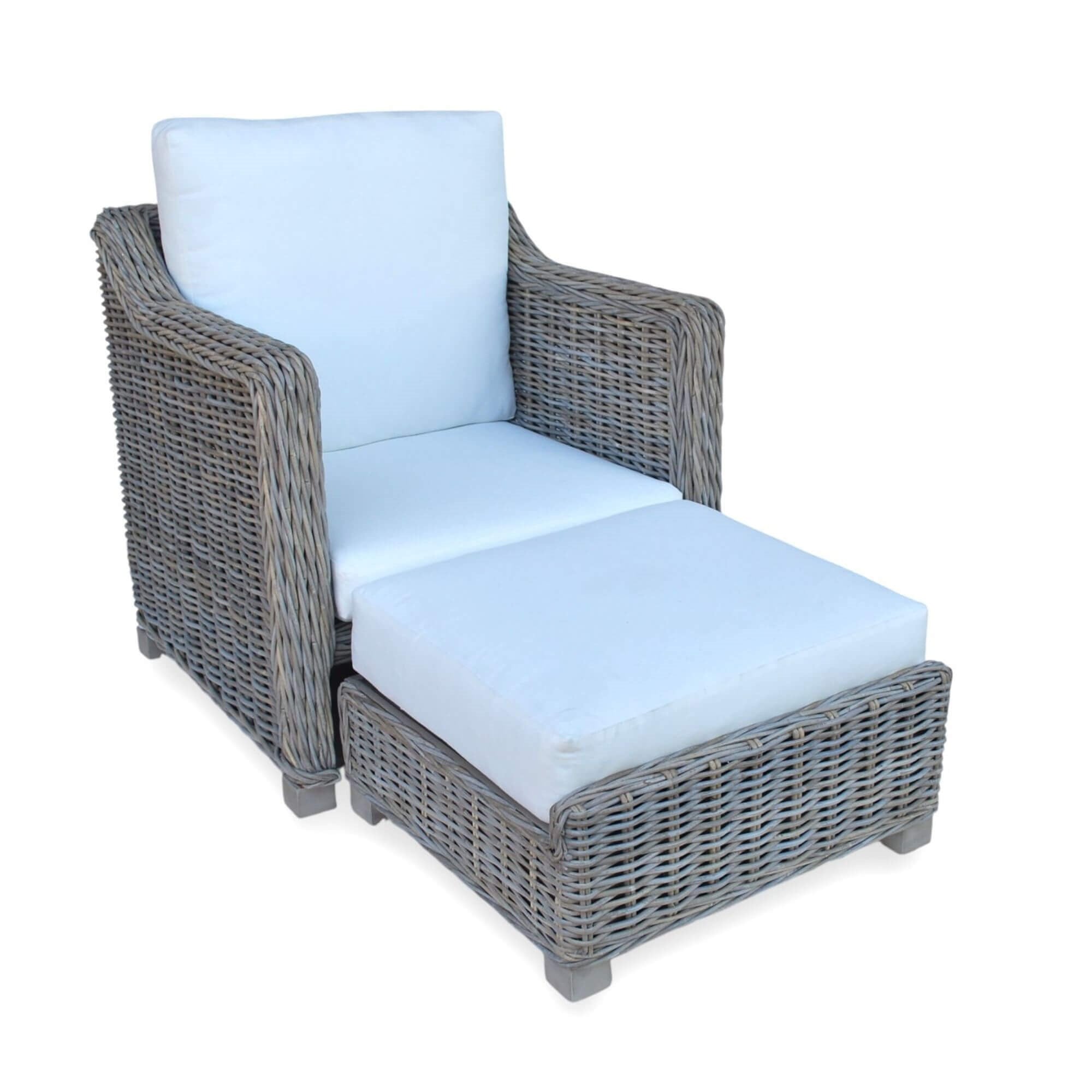 Kubu/Citra Rattan Chair with Ottaman