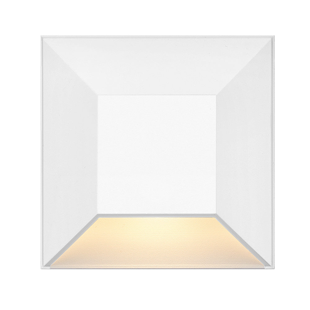 12V Square Deck Sconce - White