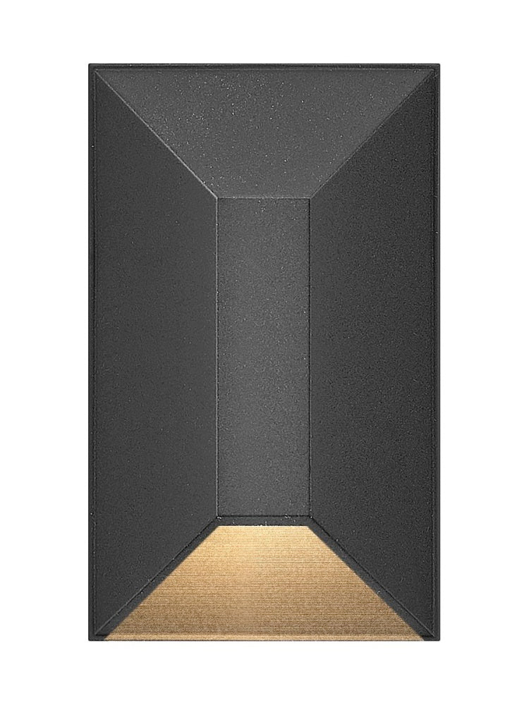 12V Small Rectangular Deck Sconce - Black