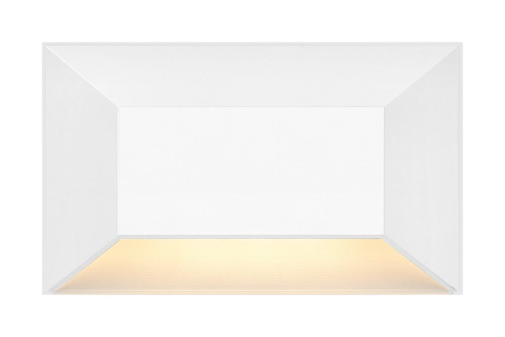 12V Medium Rectangular Deck Sconce - White