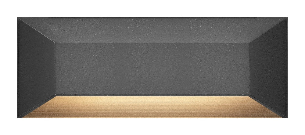 12V Large Rectangular Deck Sconce - Black
