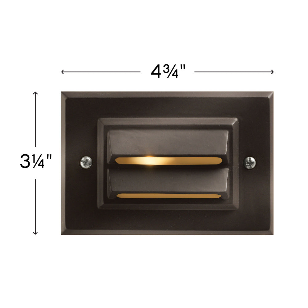12V Horizontal LED Deck Sconce - Bronze