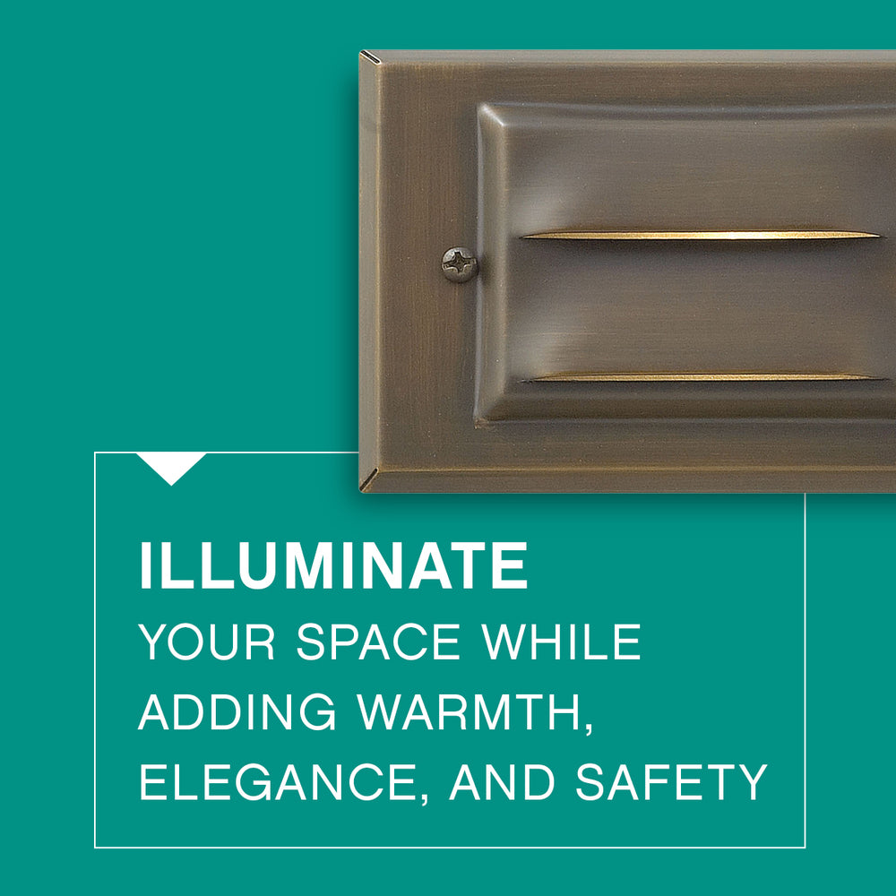 12V Horizontal LED Deck Sconce - Matte Bronze