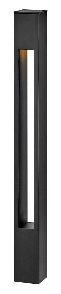 12V Large Square Bollard - Black