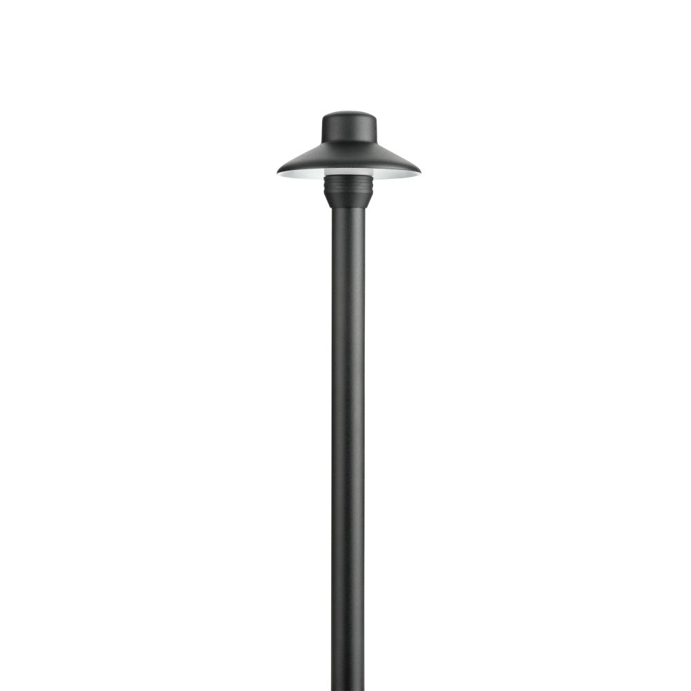 12V Brass 3" Dome Small Hat Path Light in Black Brass (Drop-In)