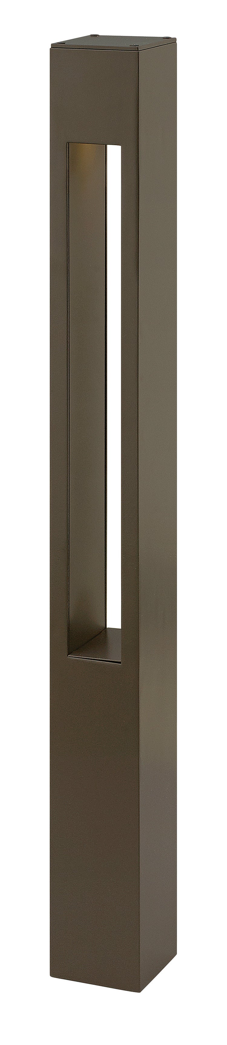 12V Large Square Bollard - Bronze