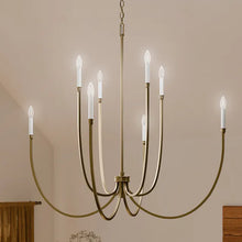 Load image into Gallery viewer, Malene 8 Light Chandelier (3 Finishes)
