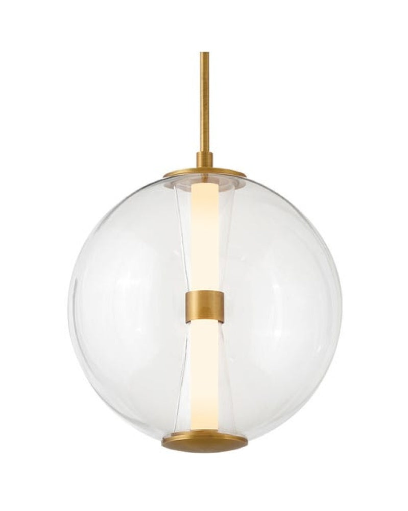 Medium Globe Pendant - Brass
