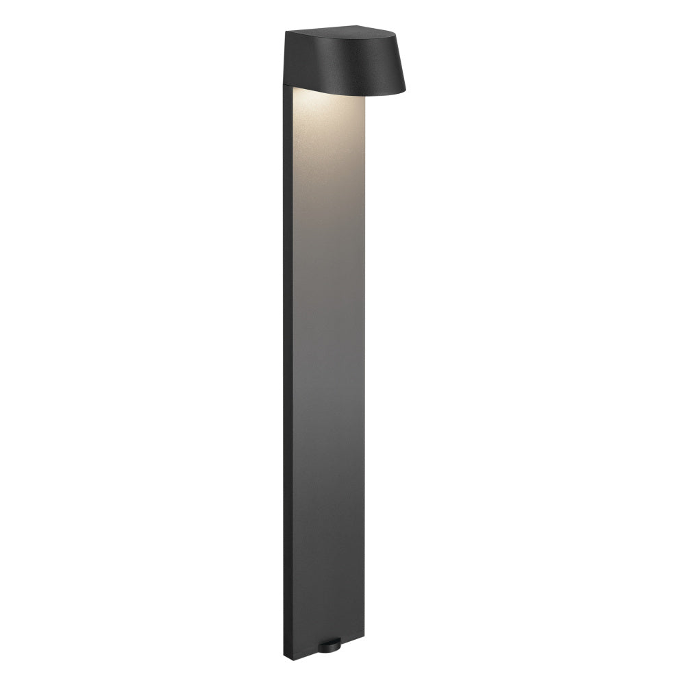 12 Volt 2700K LED 23.6" Flared Top Path Light in Textured Black