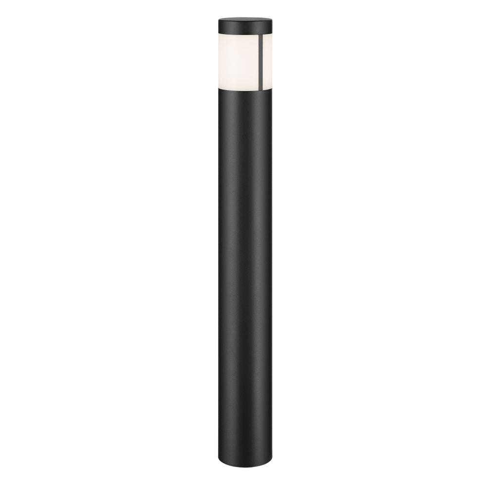 12 Volt 2700K LED 24" Round Bollards in Textured Black