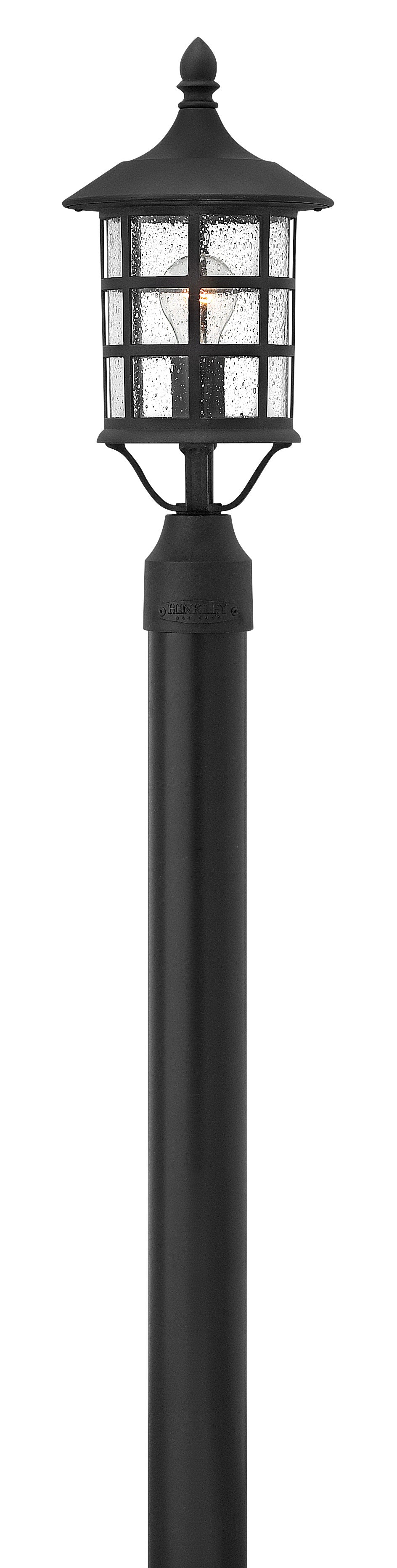 Medium Post Mount Lantern - Black