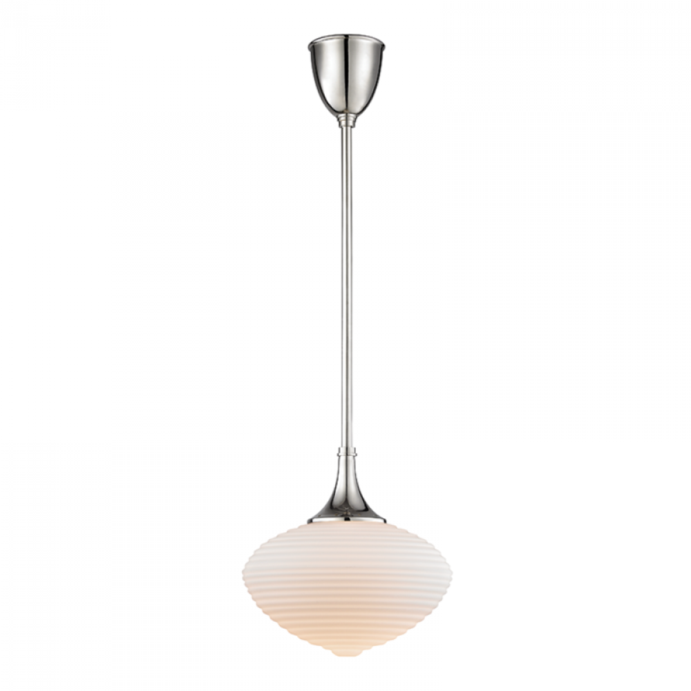 1 LIGHT PENDANT W/ MATTE OPAL ACID ETCHED