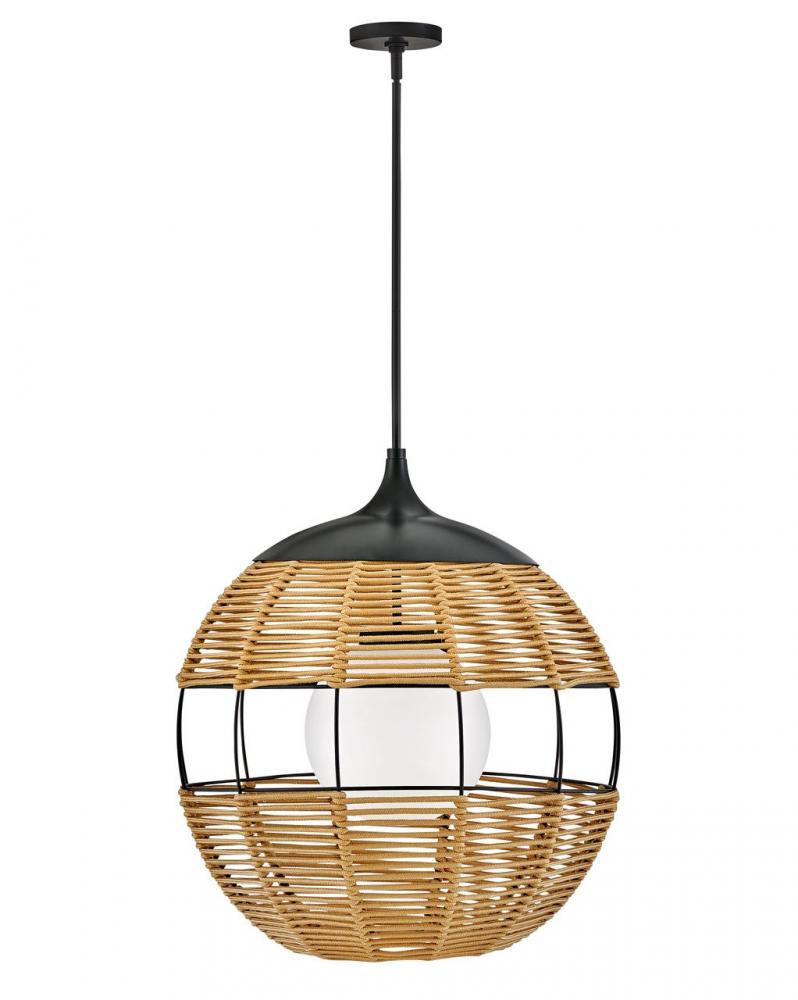Medium Orb Chandelier - Black|Gold