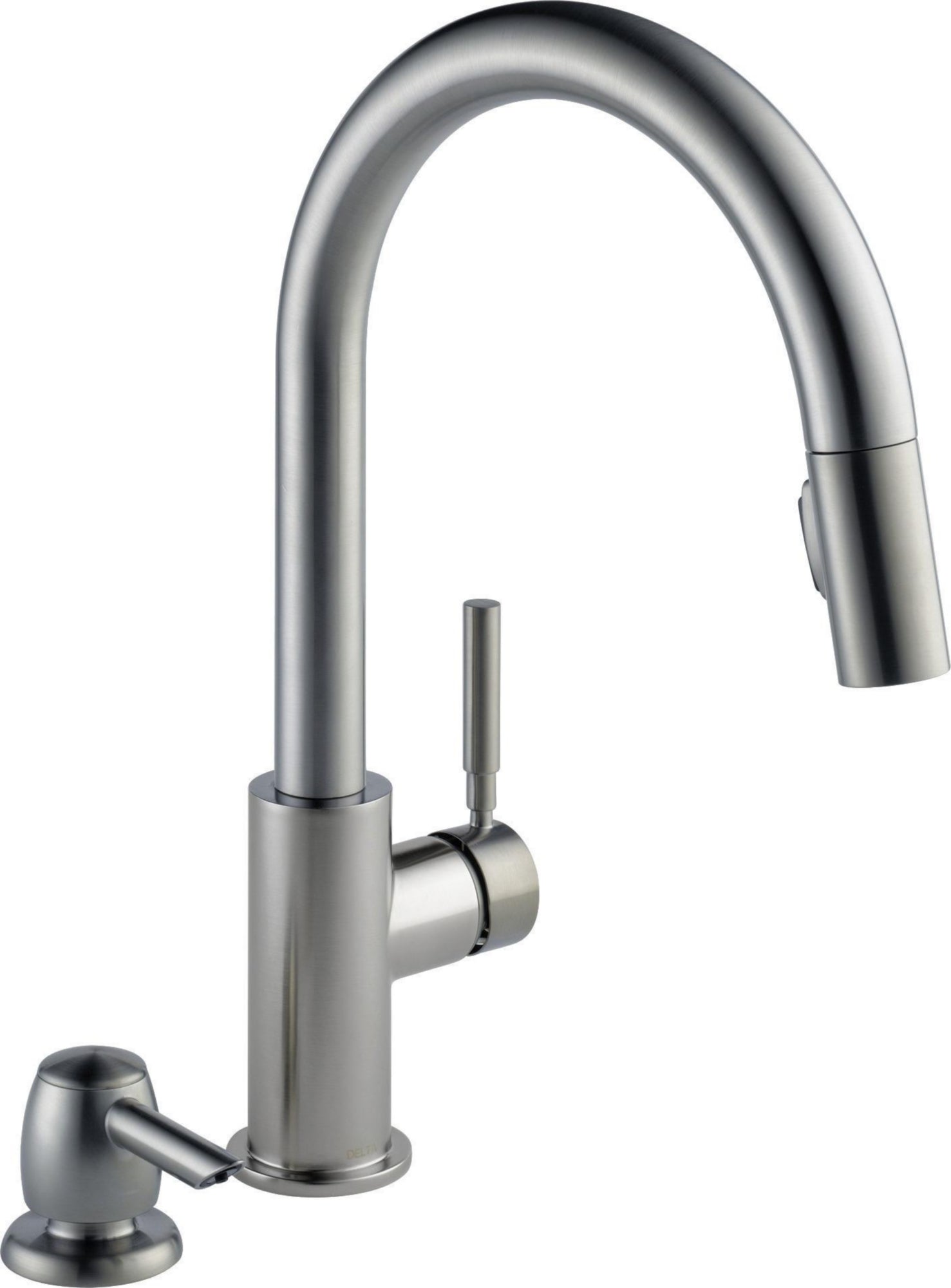 SINGLE HANDLE PULL-DOWN KITCHEN FAUCET WITH SOAP DISPENSER