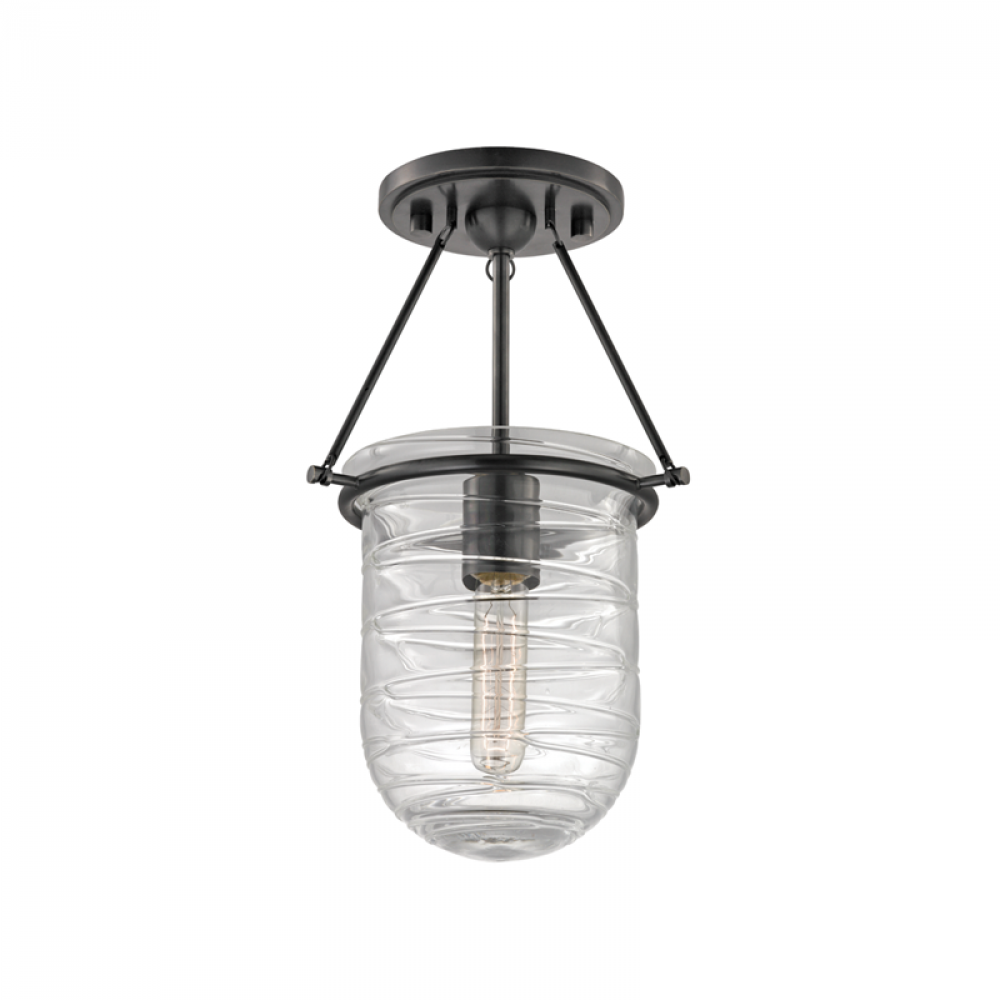 1 LIGHT SEMI FLUSH