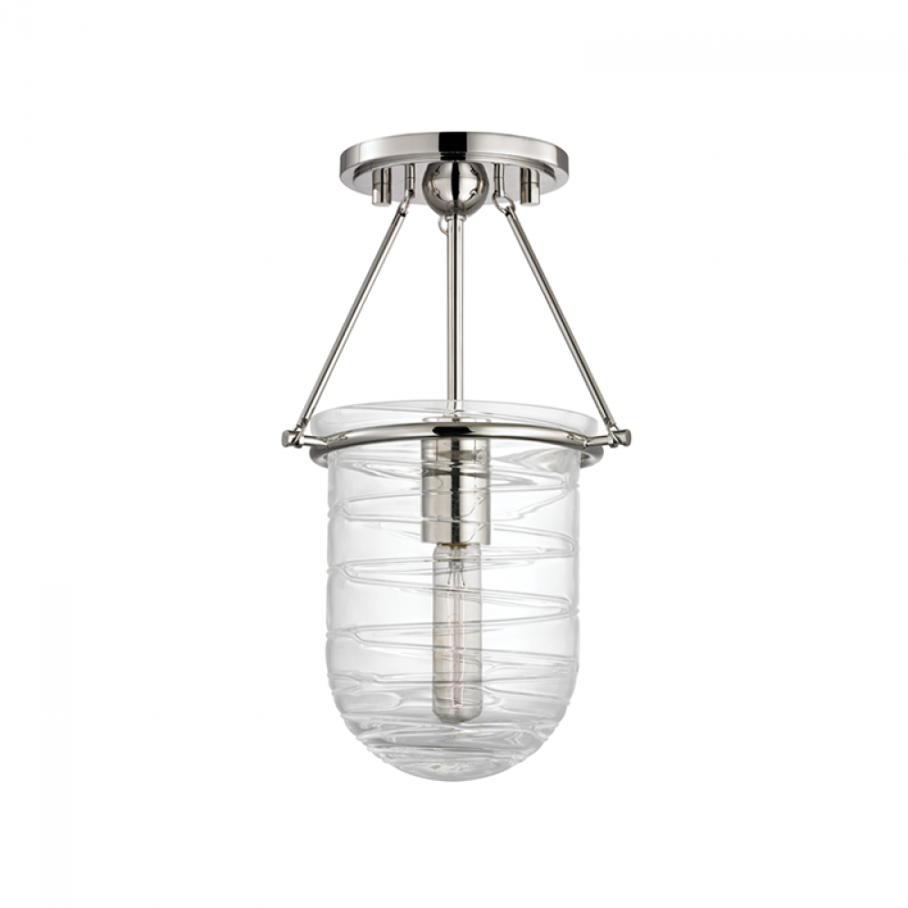 1 LIGHT SEMI FLUSH