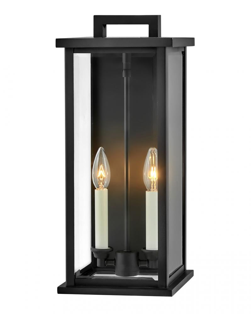 Medium Wall Mount Lantern - Black