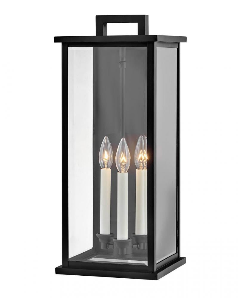 Large Wall Mount Lantern - Black