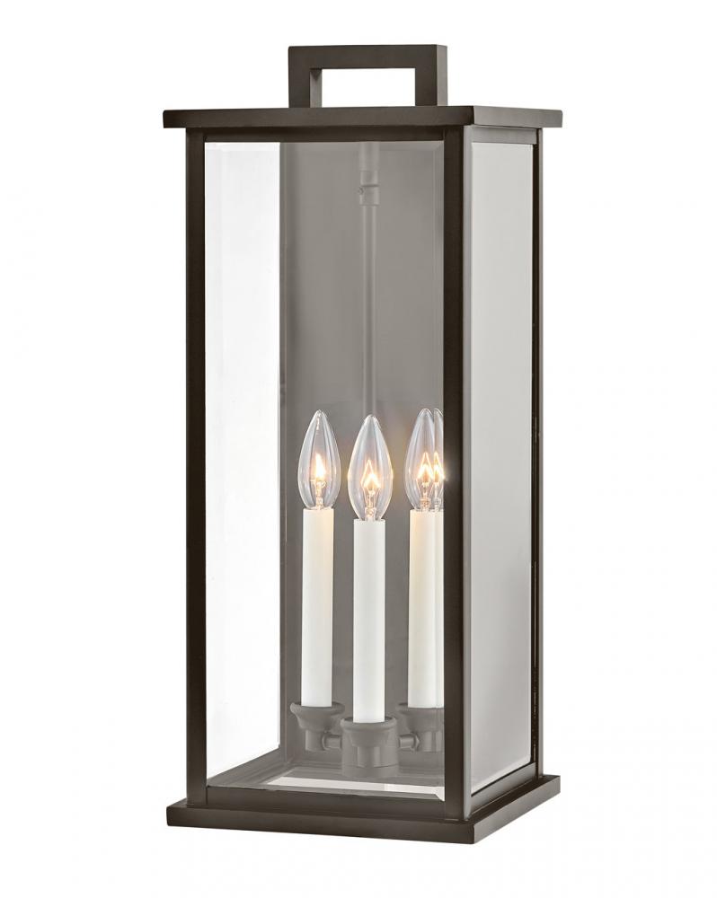 Large Wall Mount Lantern - Bronze